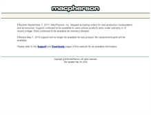 Tablet Screenshot of macpherson-inc.com